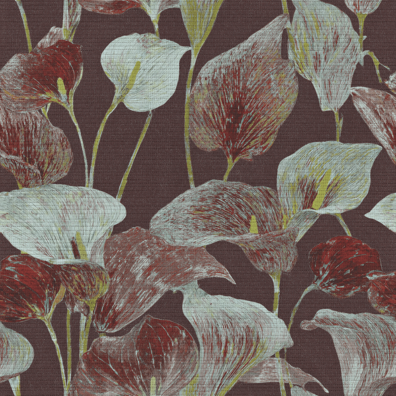 Caspian Faux Grasscloth Wallpaper - Lemon Park