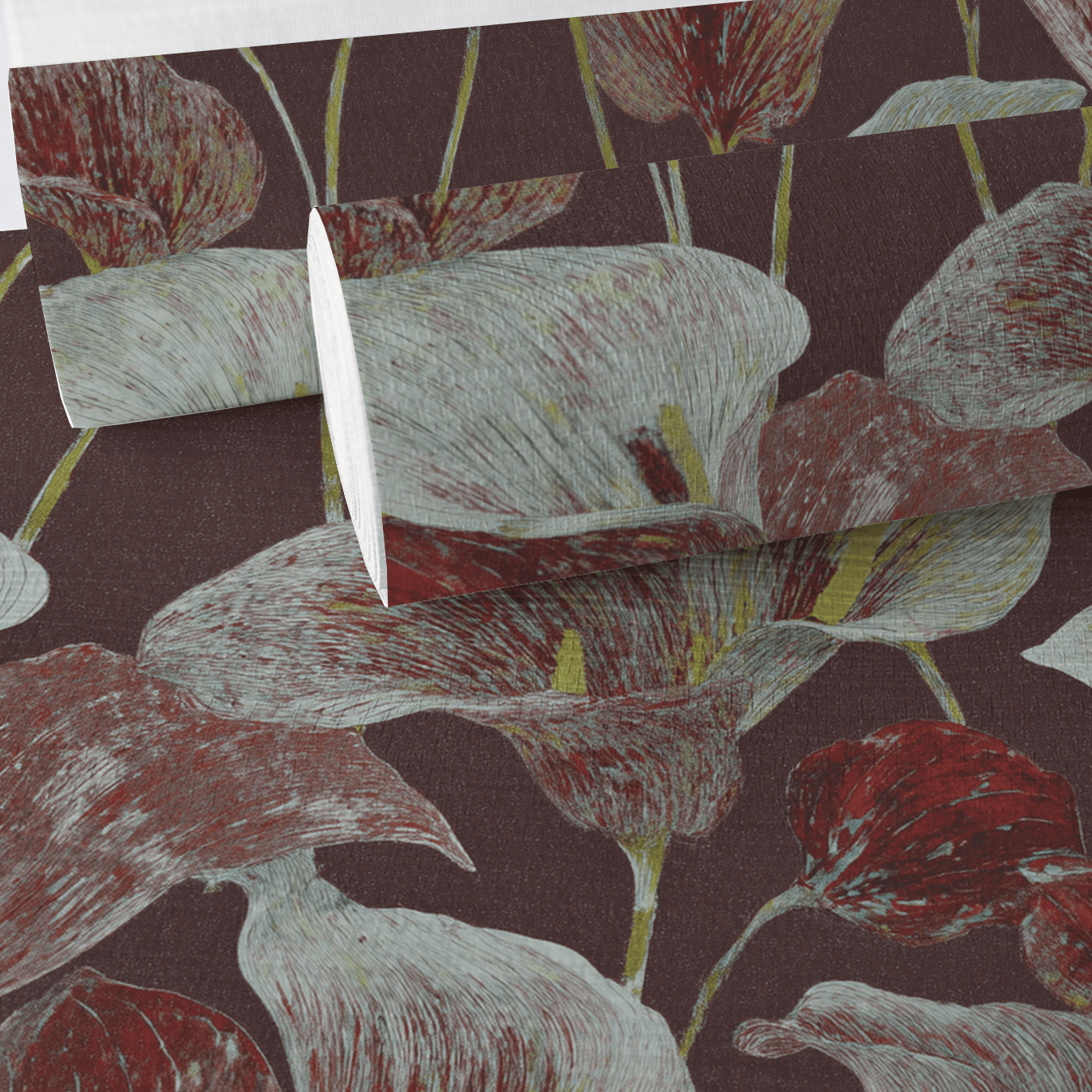 Caspian Faux Grasscloth Wallpaper - Lemon Park