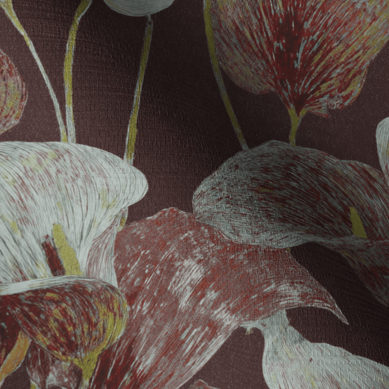 Caspian Faux Grasscloth Wallpaper - Lemon Park