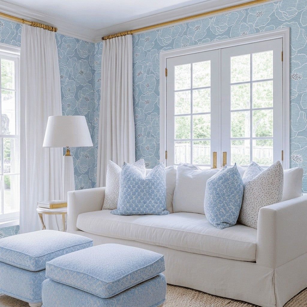 St. George Faux Grasscloth Wallpaper
