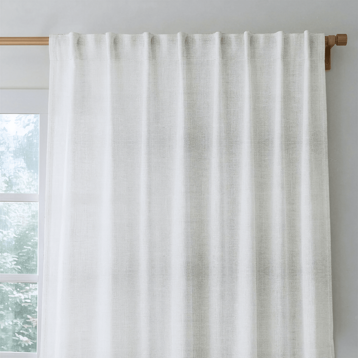 Chambray Tiles Linen - Drapery - Lemon Park