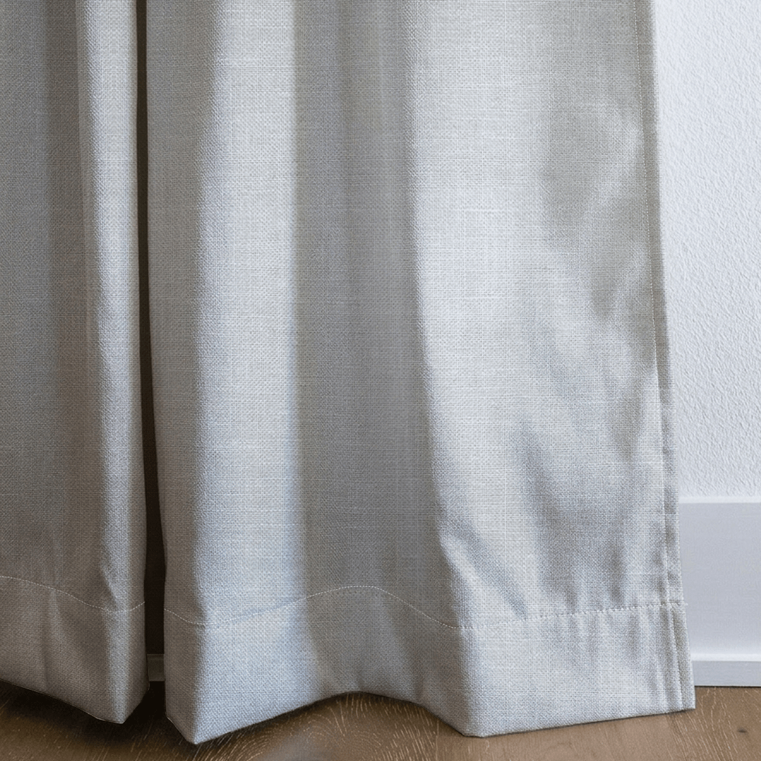 Chambray Tiles Linen - Drapery - Lemon Park