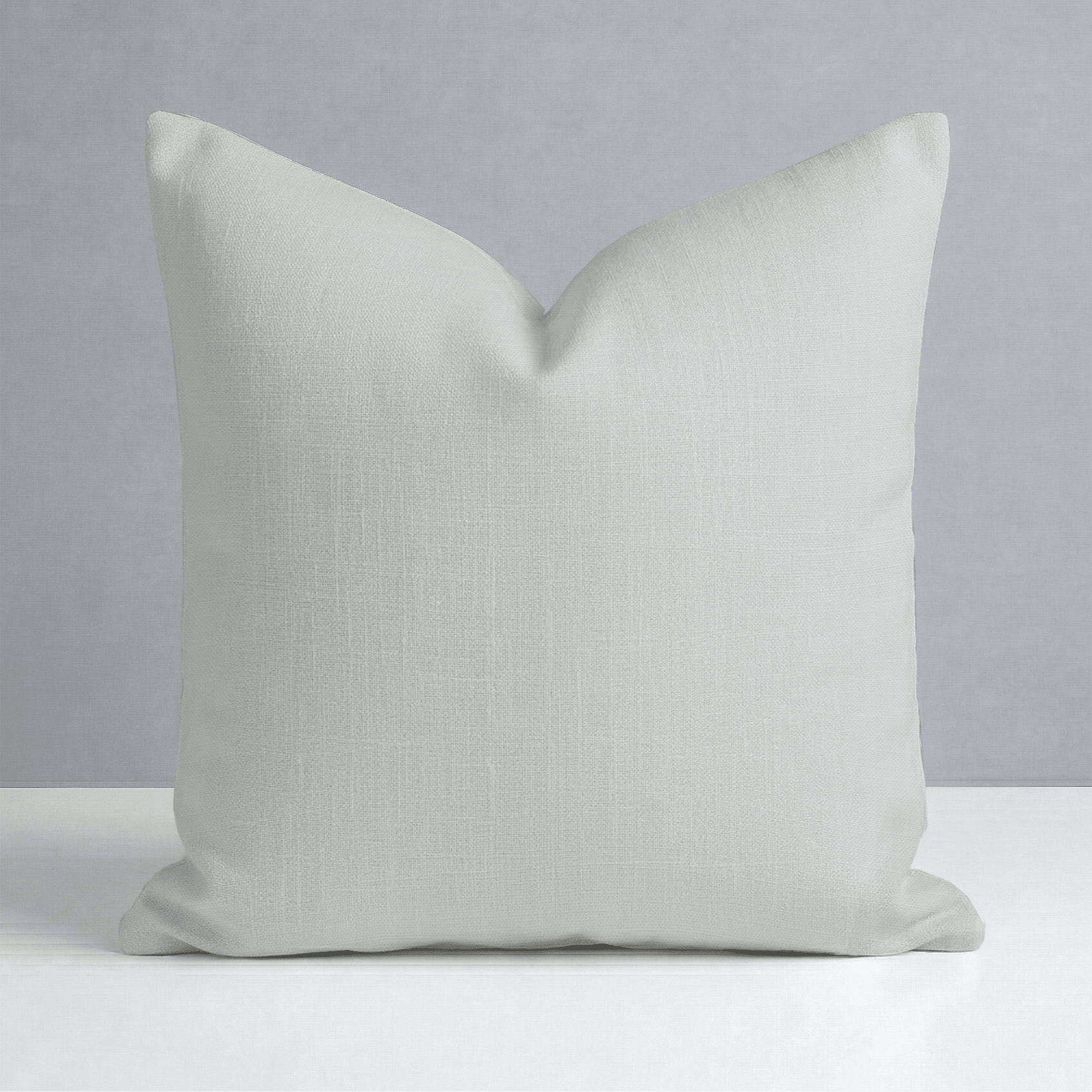 Chambray Tiles Linen Throw Pillow - Lemon Park