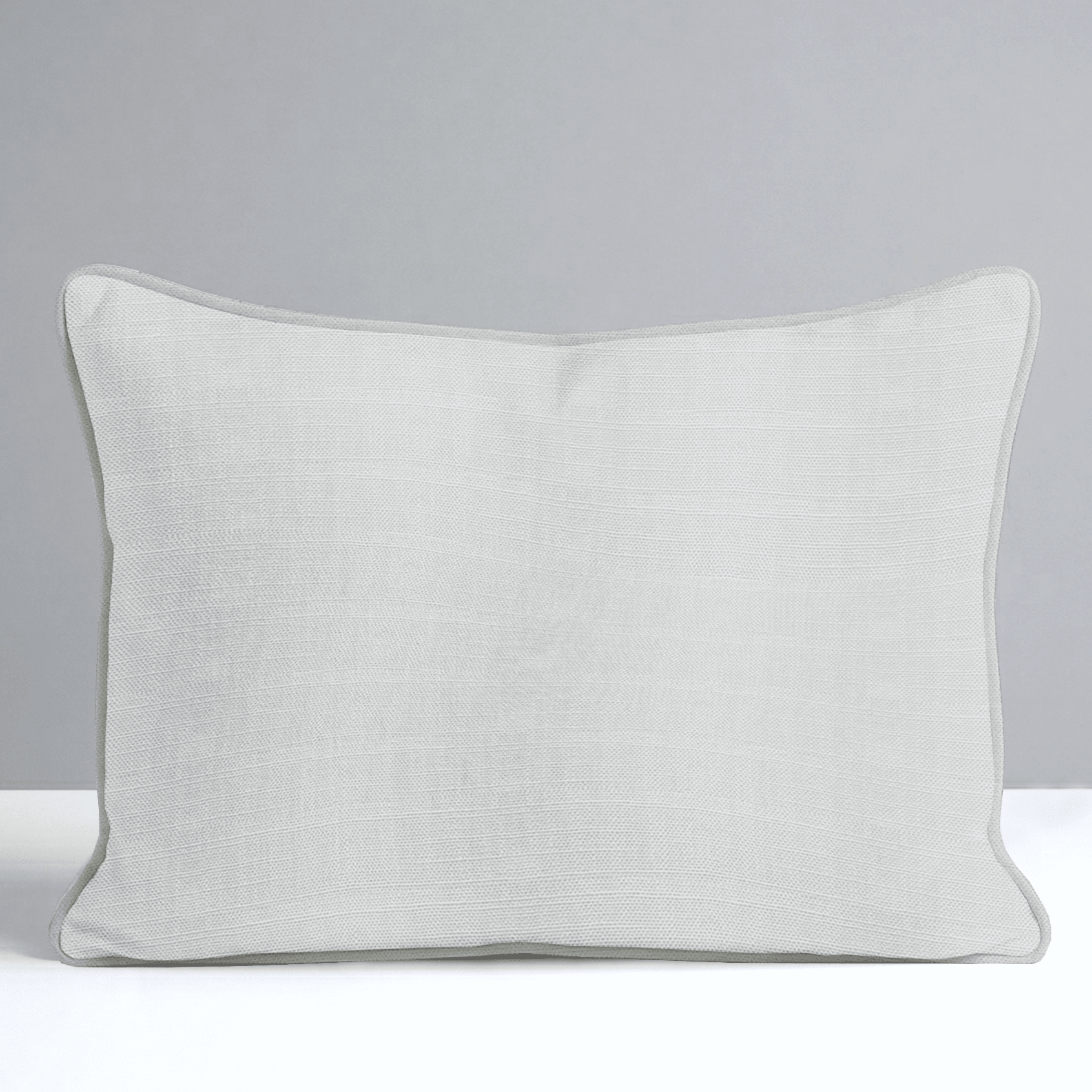 Chambray Tiles Linen Throw Pillow - Lemon Park