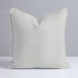 Chambray Tiles Linen Throw Pillow - Lemon Park