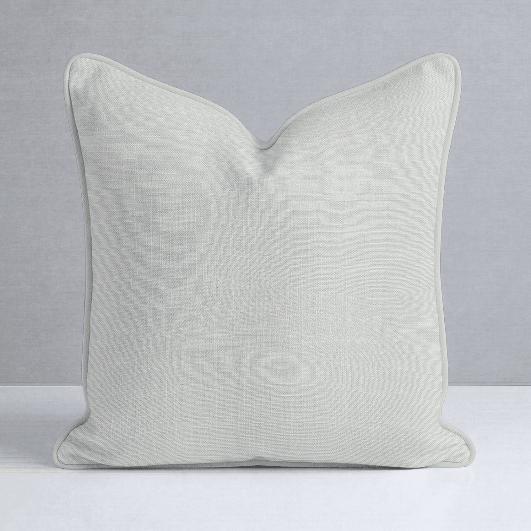 Chambray Tiles Linen Throw Pillow - Lemon Park