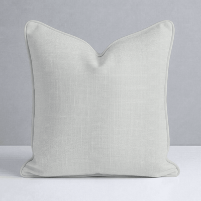 Chambray Tiles Linen Throw Pillow - Lemon Park