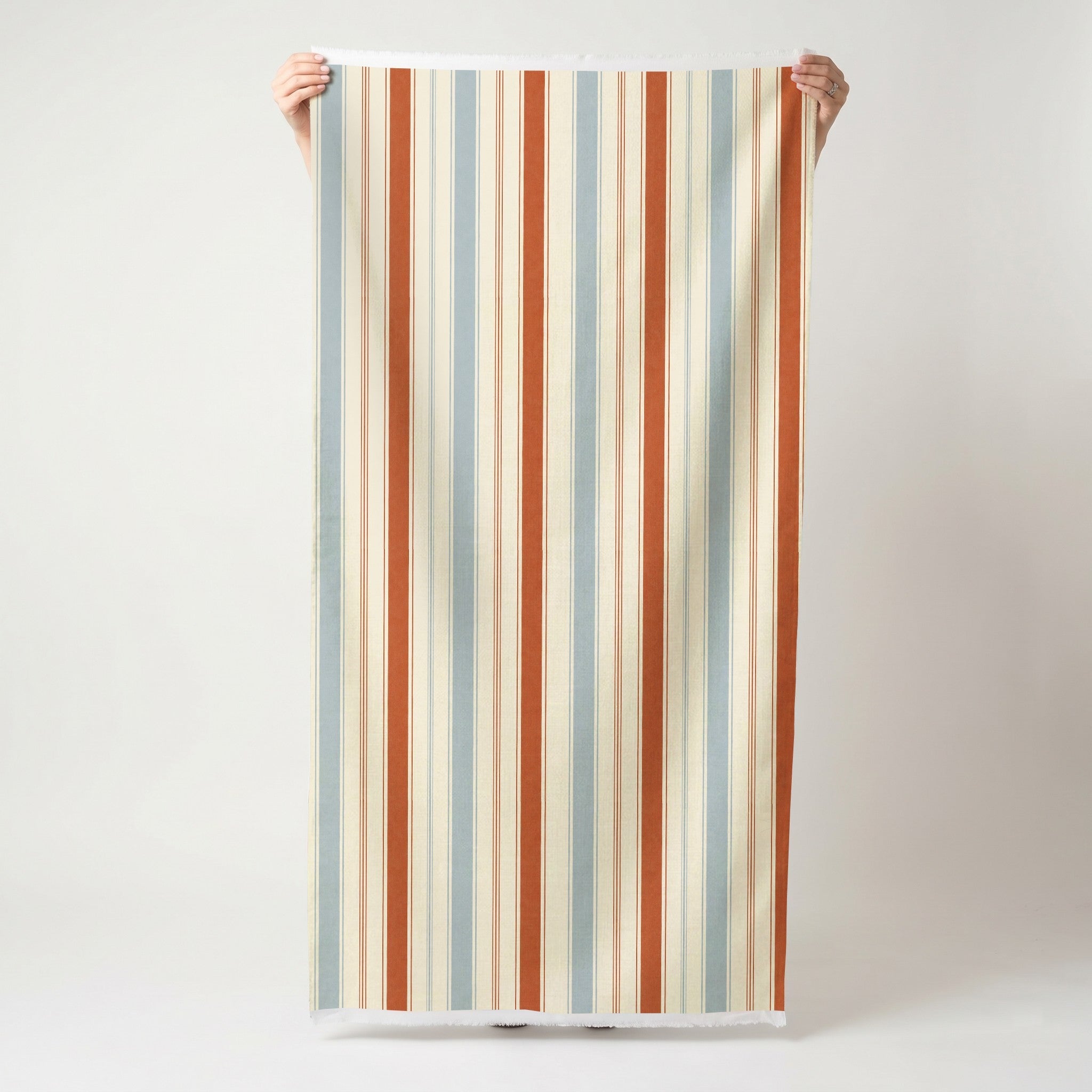 Chambray Tiles Stripes - Fabric - Lemon Park