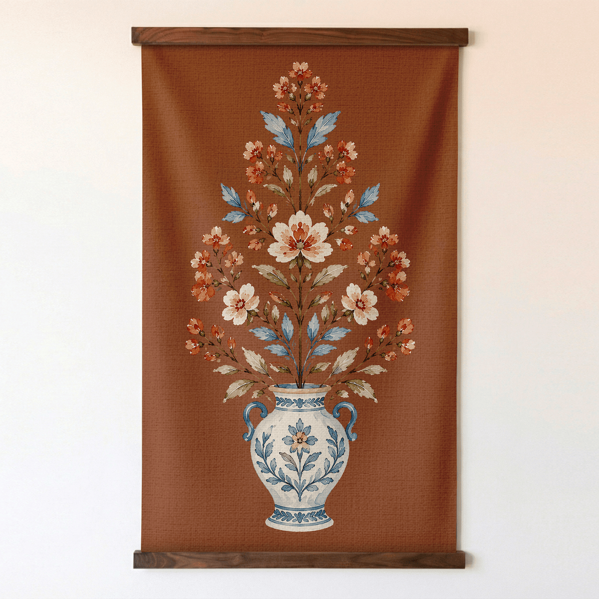 Chambray Tiles Terracotta Conservatory Study - Tapestry - Lemon Park