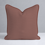 Chambray Tiles Terracotta Throw Pillow - Lemon Park