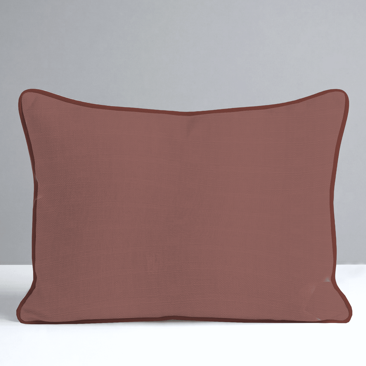 Chambray Tiles Terracotta Throw Pillow - Lemon Park