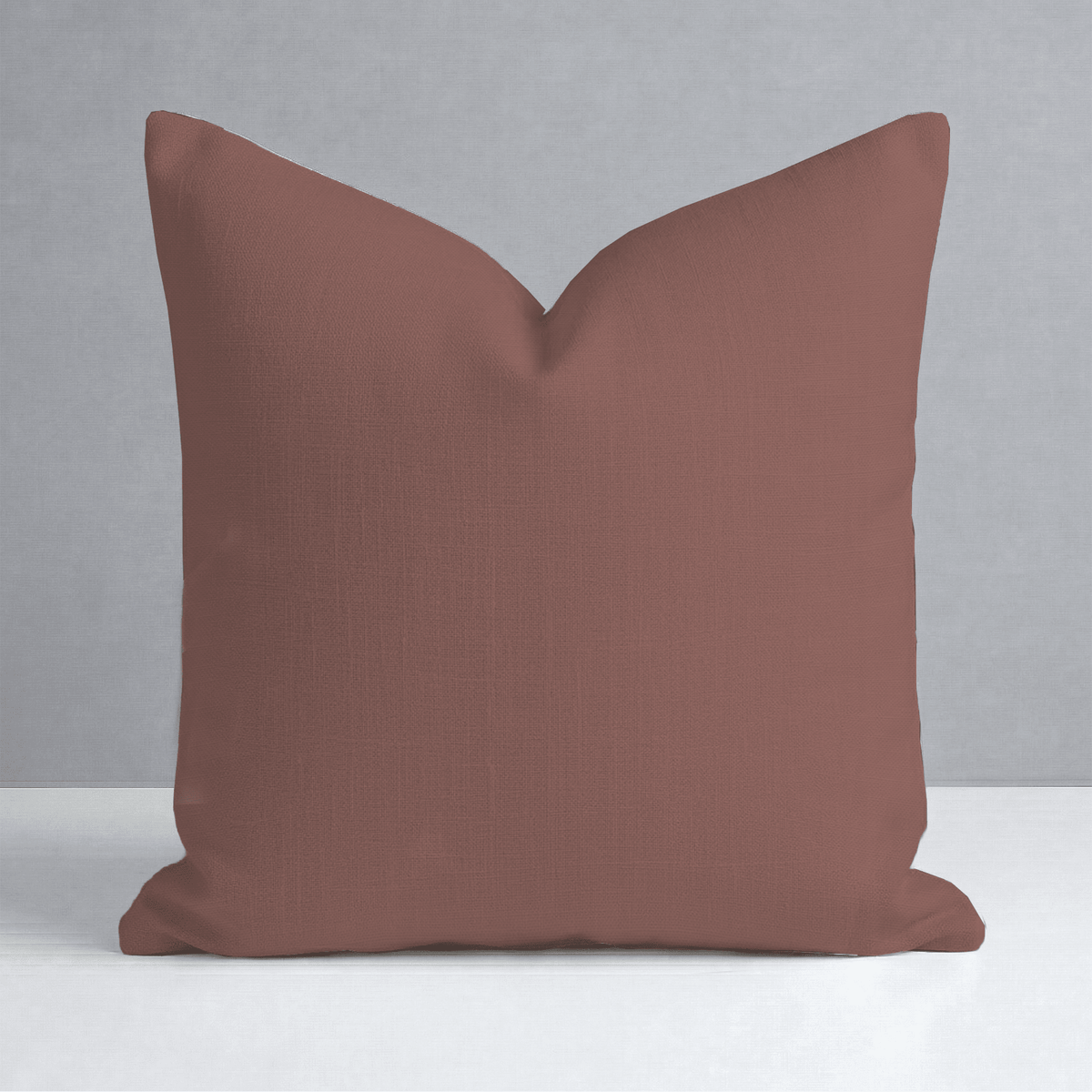 Chambray Tiles Terracotta Throw Pillow - Lemon Park