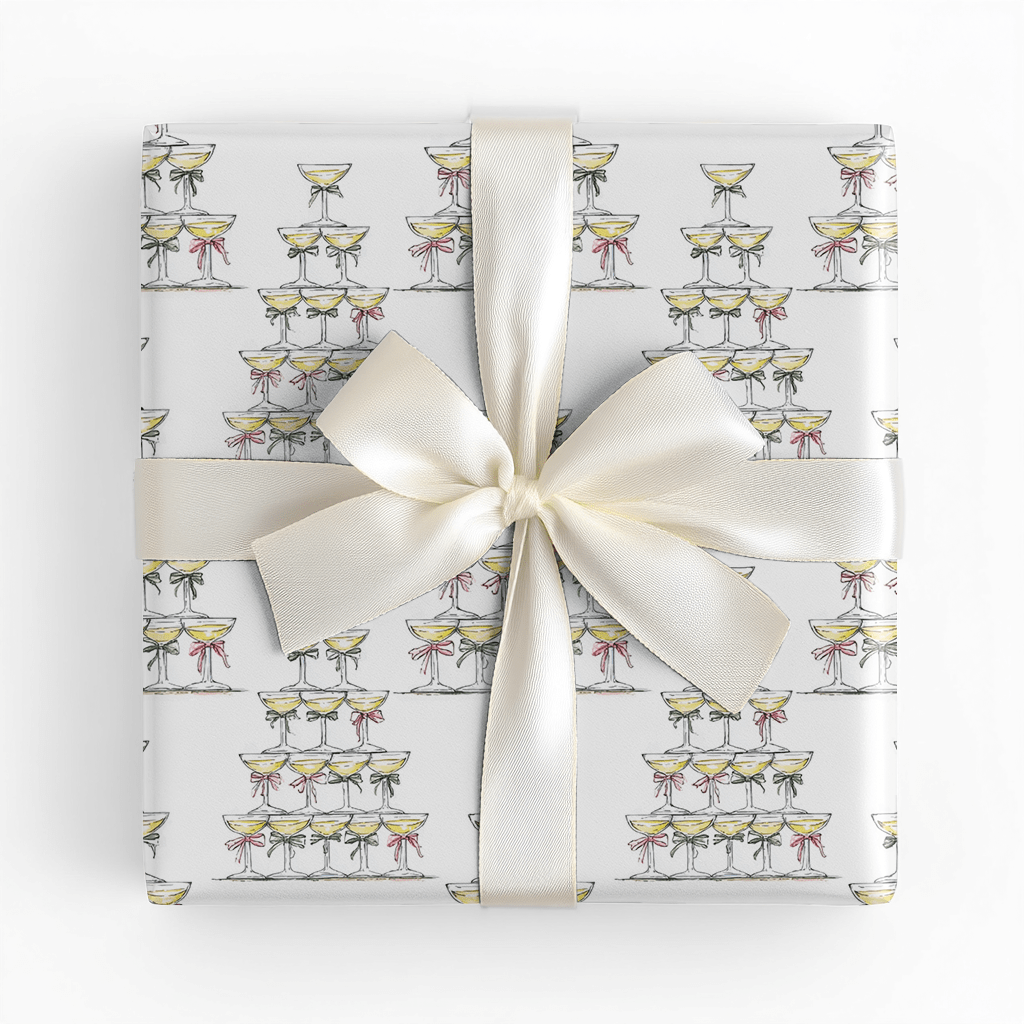Champagne Christmas - Wrapping Paper - Lemon Park