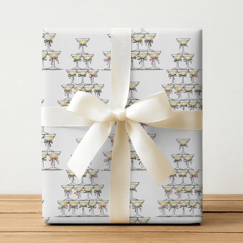 Champagne Christmas - Wrapping Paper - Lemon Park