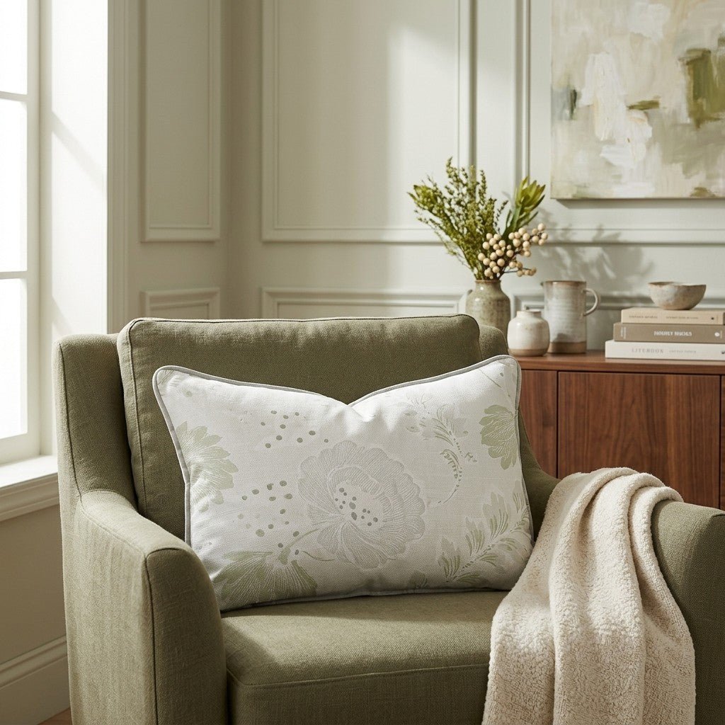 Charleston Mist Throw Pillow - Lemon Park
