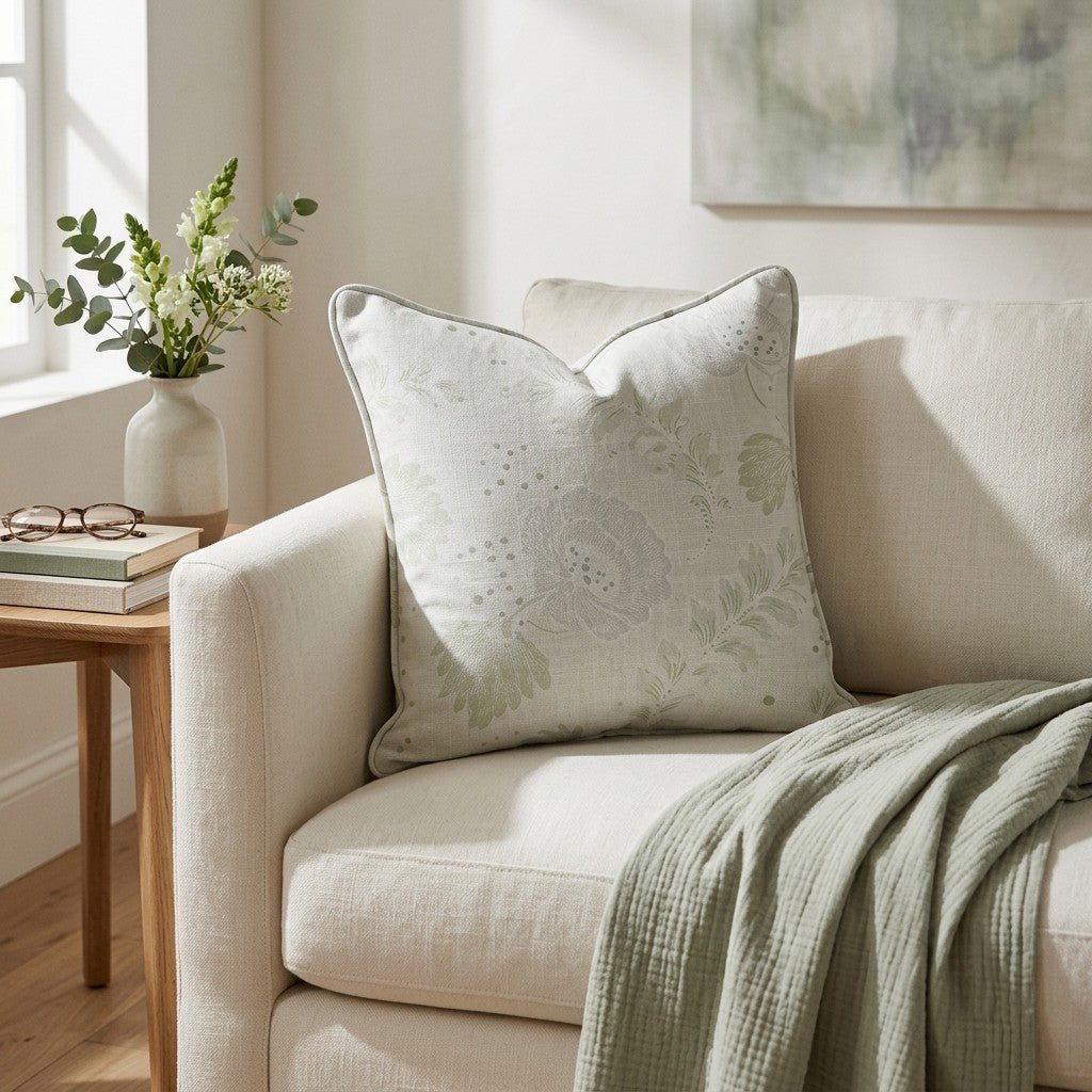 Charleston Mist Throw Pillow - Lemon Park