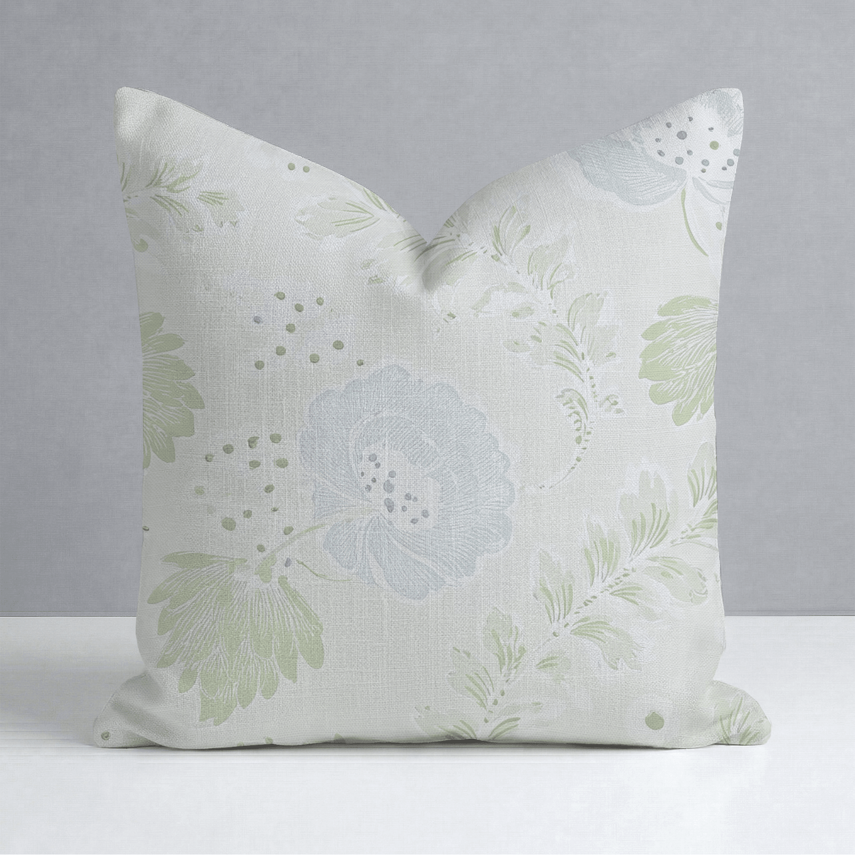 Charleston Mist Throw Pillow - Lemon Park