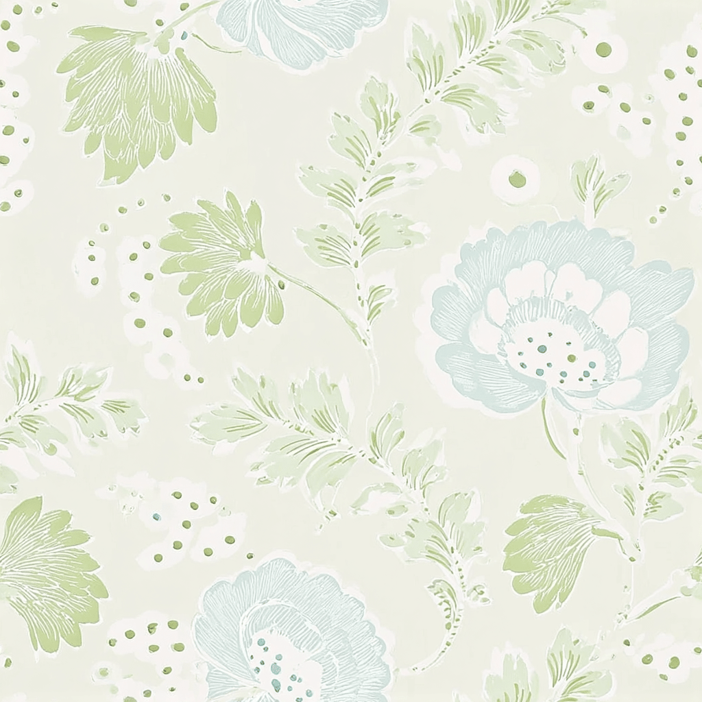 Charleston Mist Wallpaper - Lemon Park