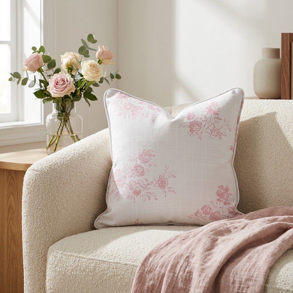Charlotte Rose Throw Pillow - Lemon Park