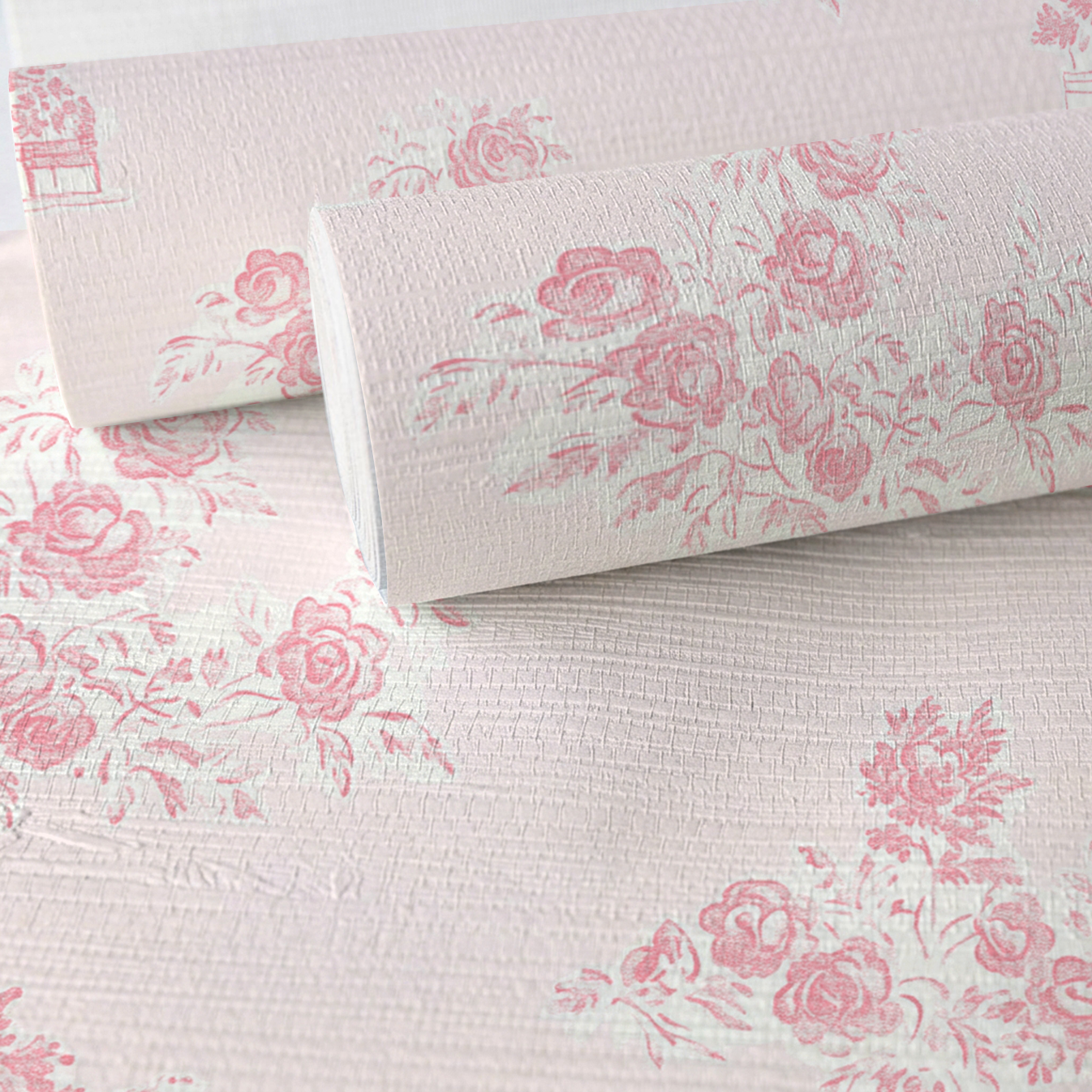 Charlotte Rose Faux Grasscloth Wallpaper