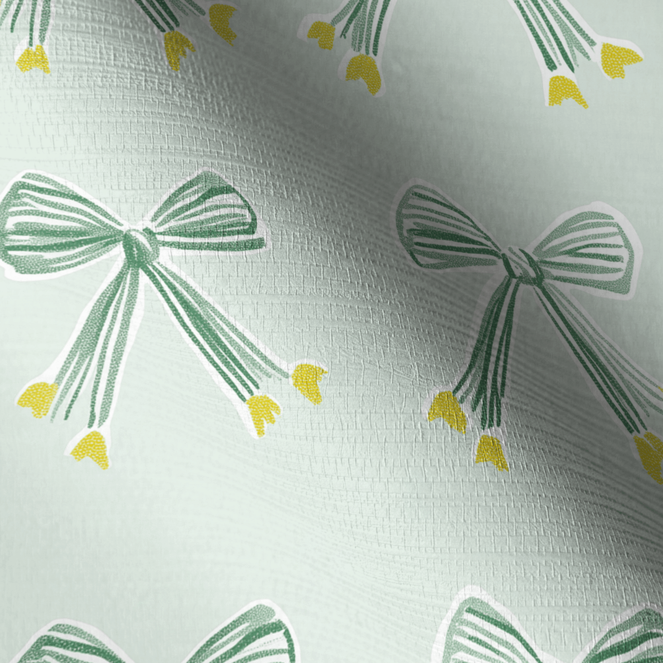 Charms & Knots Faux Grasscloth Wallpaper - Lemon Park