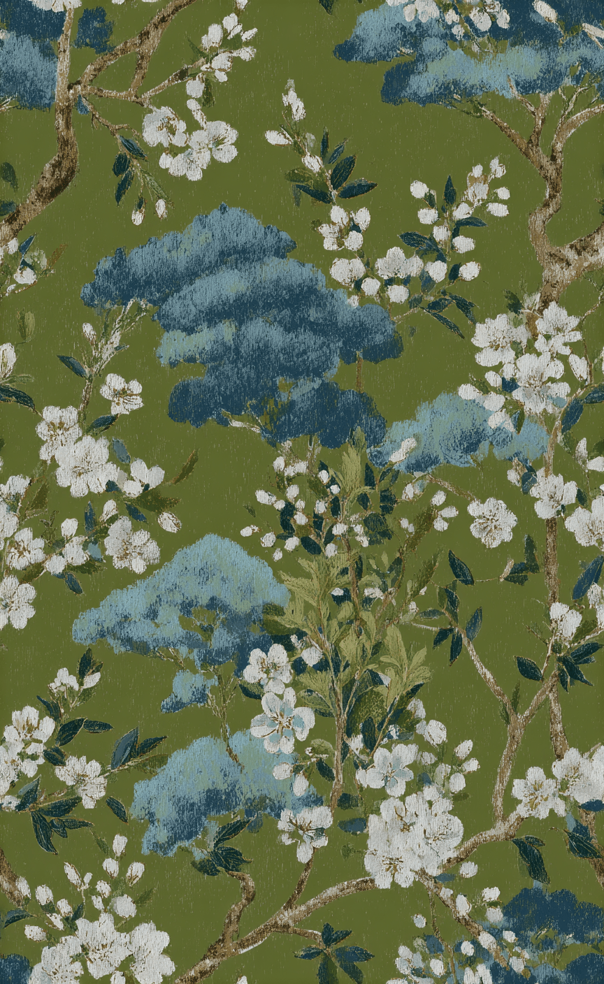 Chateau Green - Wall Mural - Lemon Park