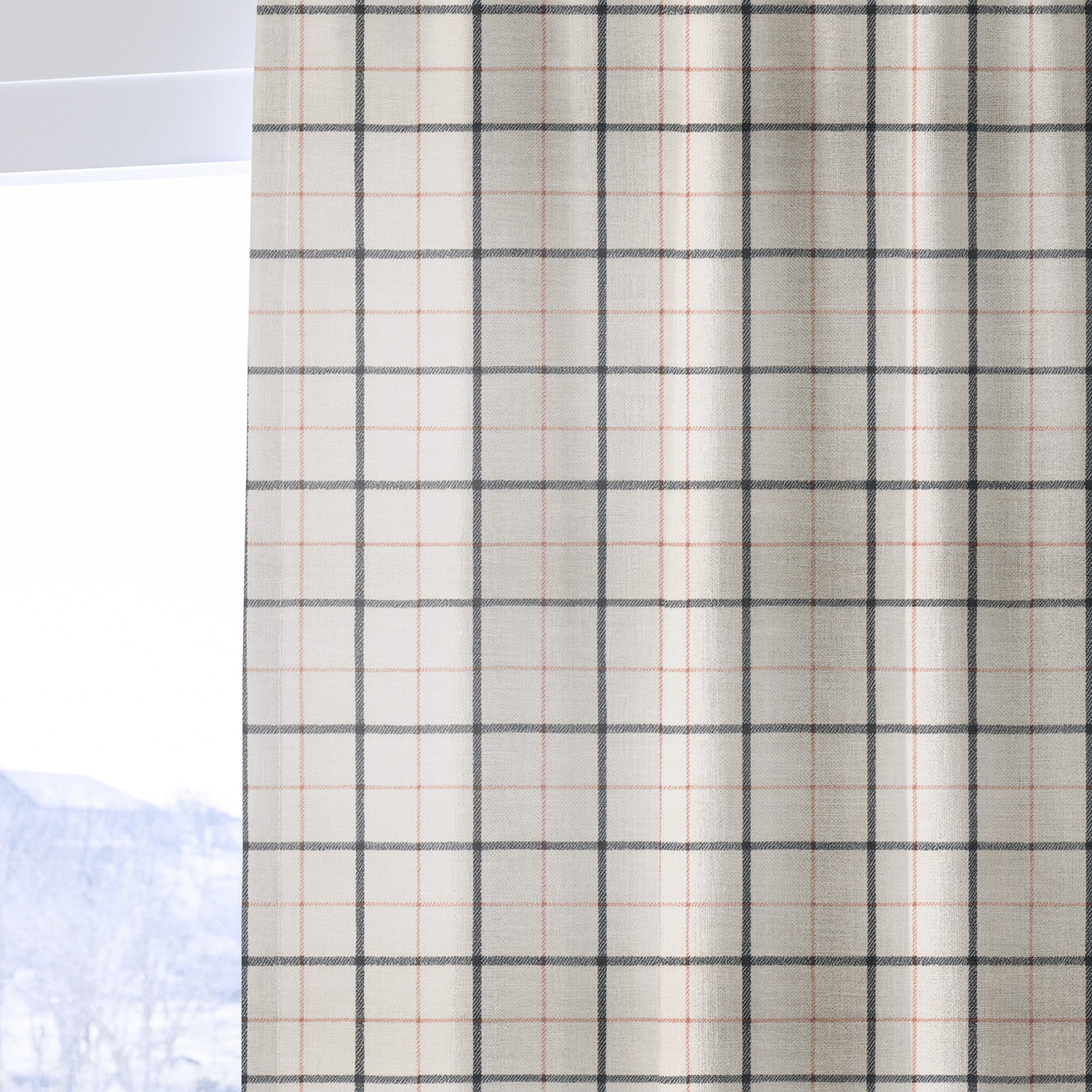 Checkerboard Cherry - Drapery - Lemon Park