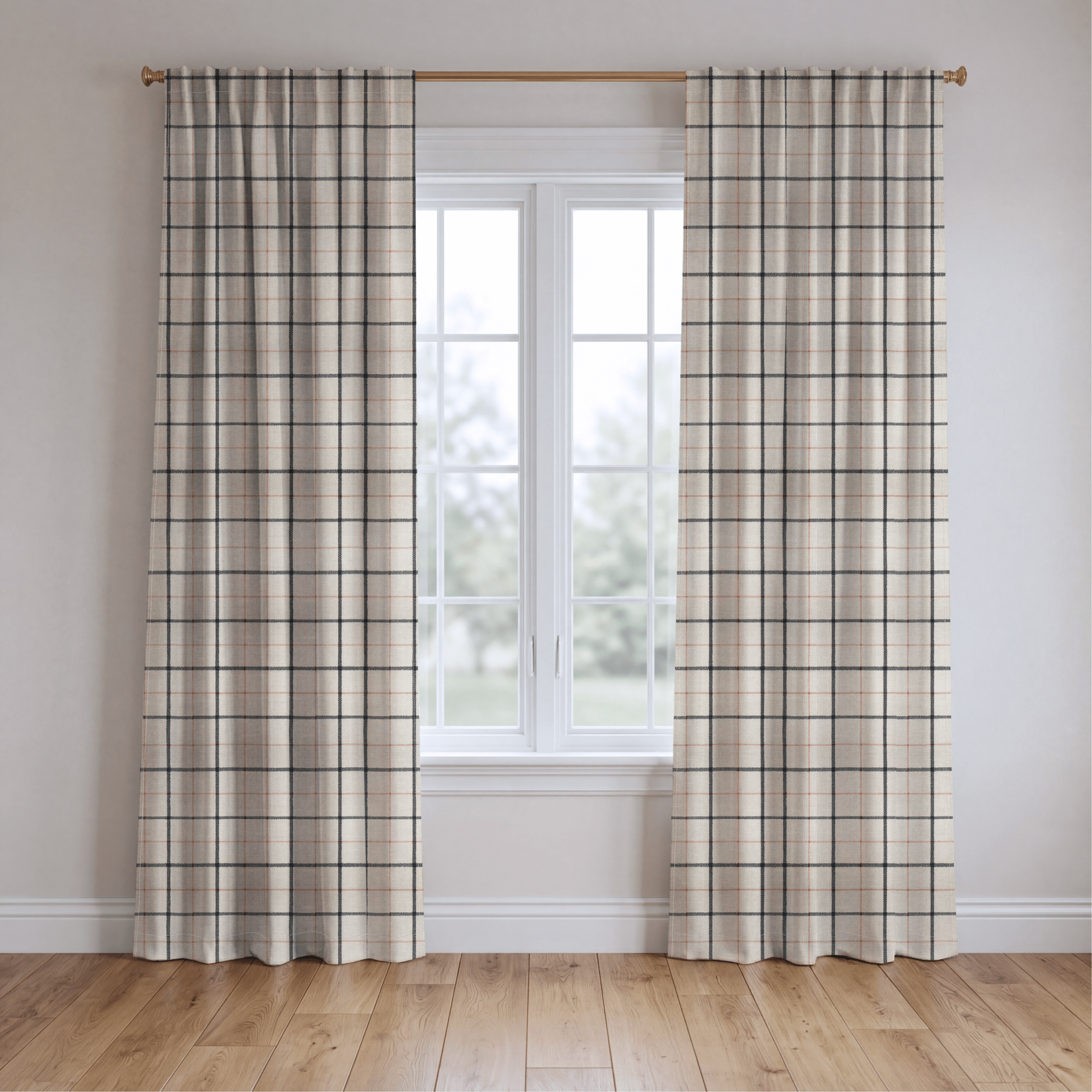 Checkerboard Cherry - Drapery - Lemon Park