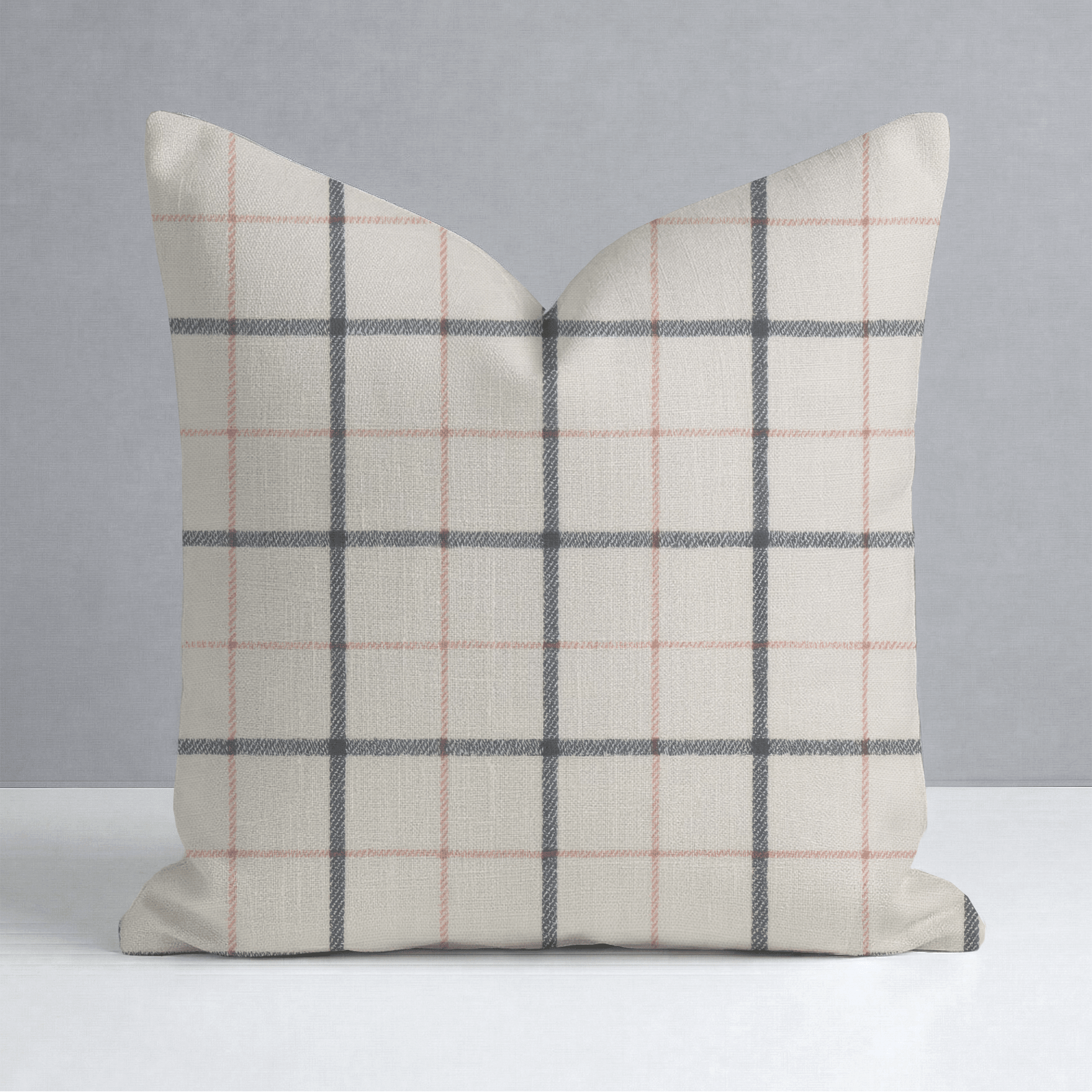 Checkerboard Cherry Throw Pillow - Lemon Park