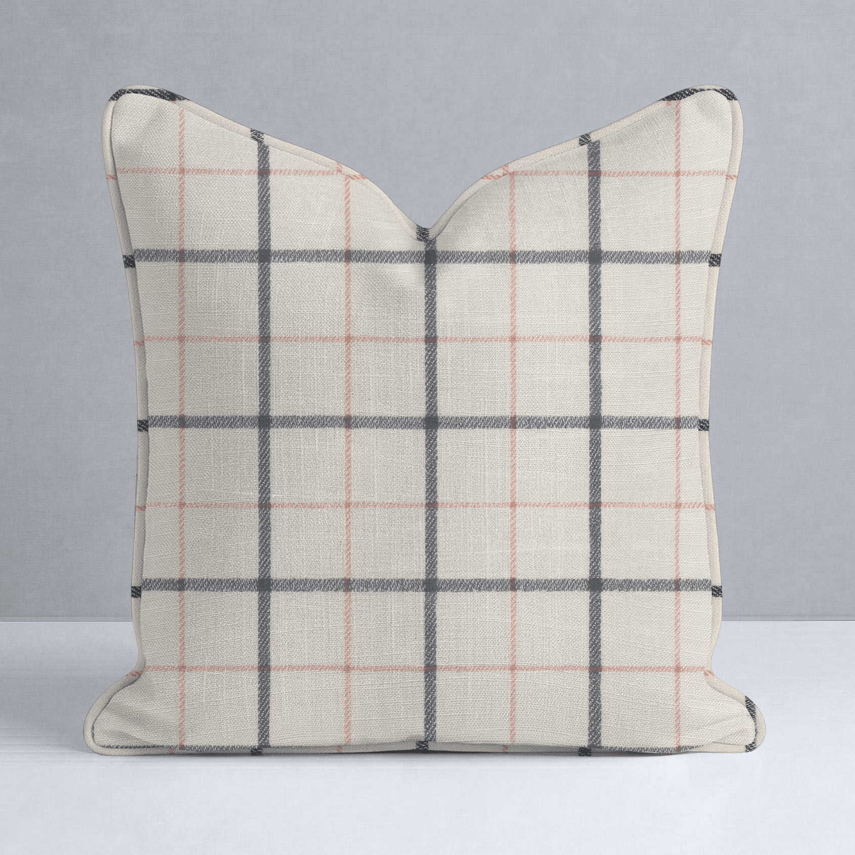 Checkerboard Cherry Throw Pillow - Lemon Park