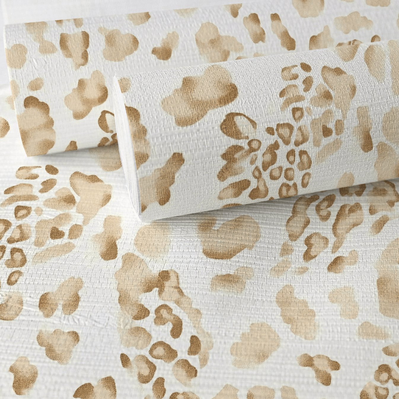 Cheetah Charm Faux Grasscloth Wallpaper - Lemon Park