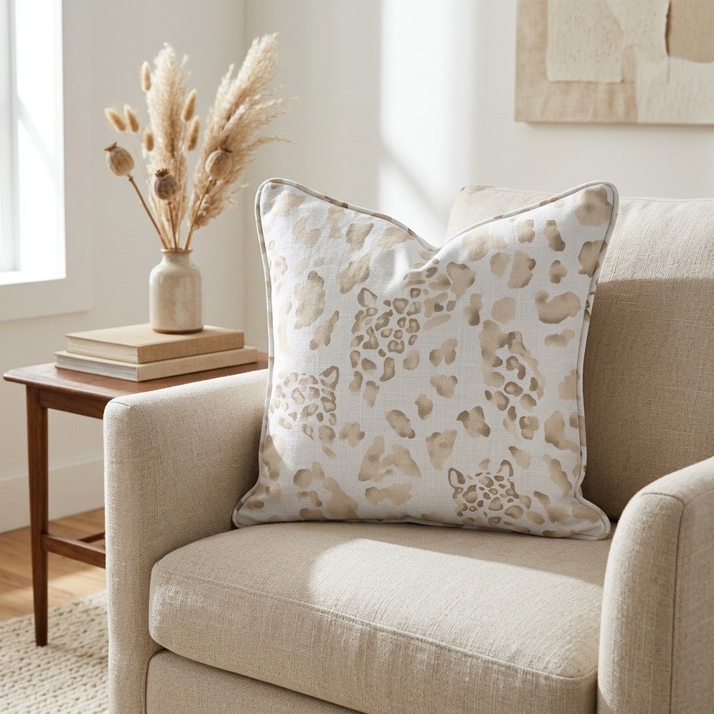 Cheetah Charm Throw Pillow - Lemon Park