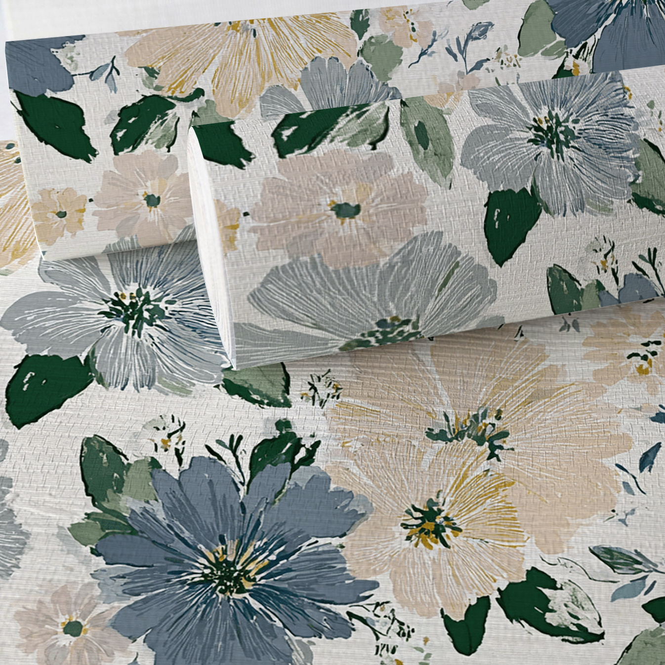 Briar Blossom Faux Grasscloth Wallpaper