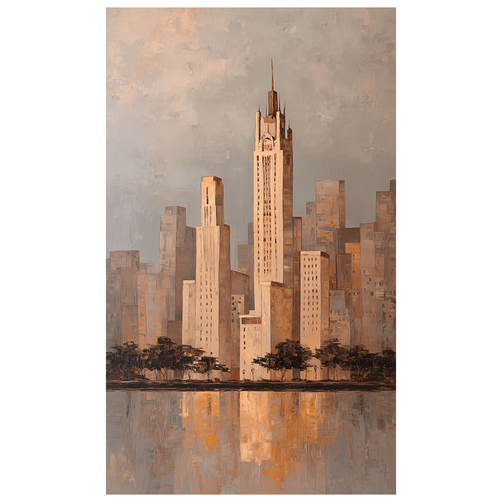 Chicago at Sundown - Tapestry - Lemon Park