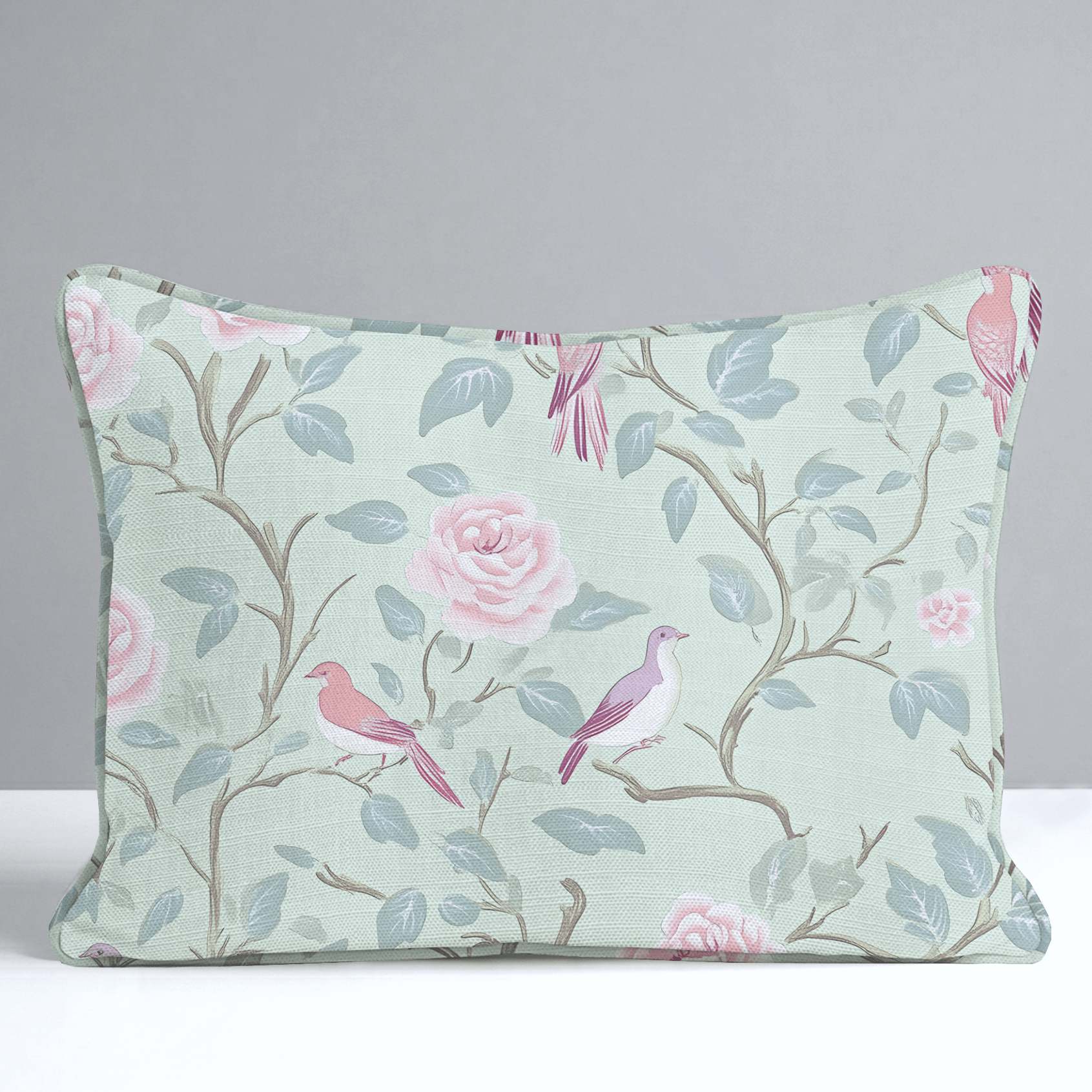 Chirp Charm Throw Pillow - Lemon Park