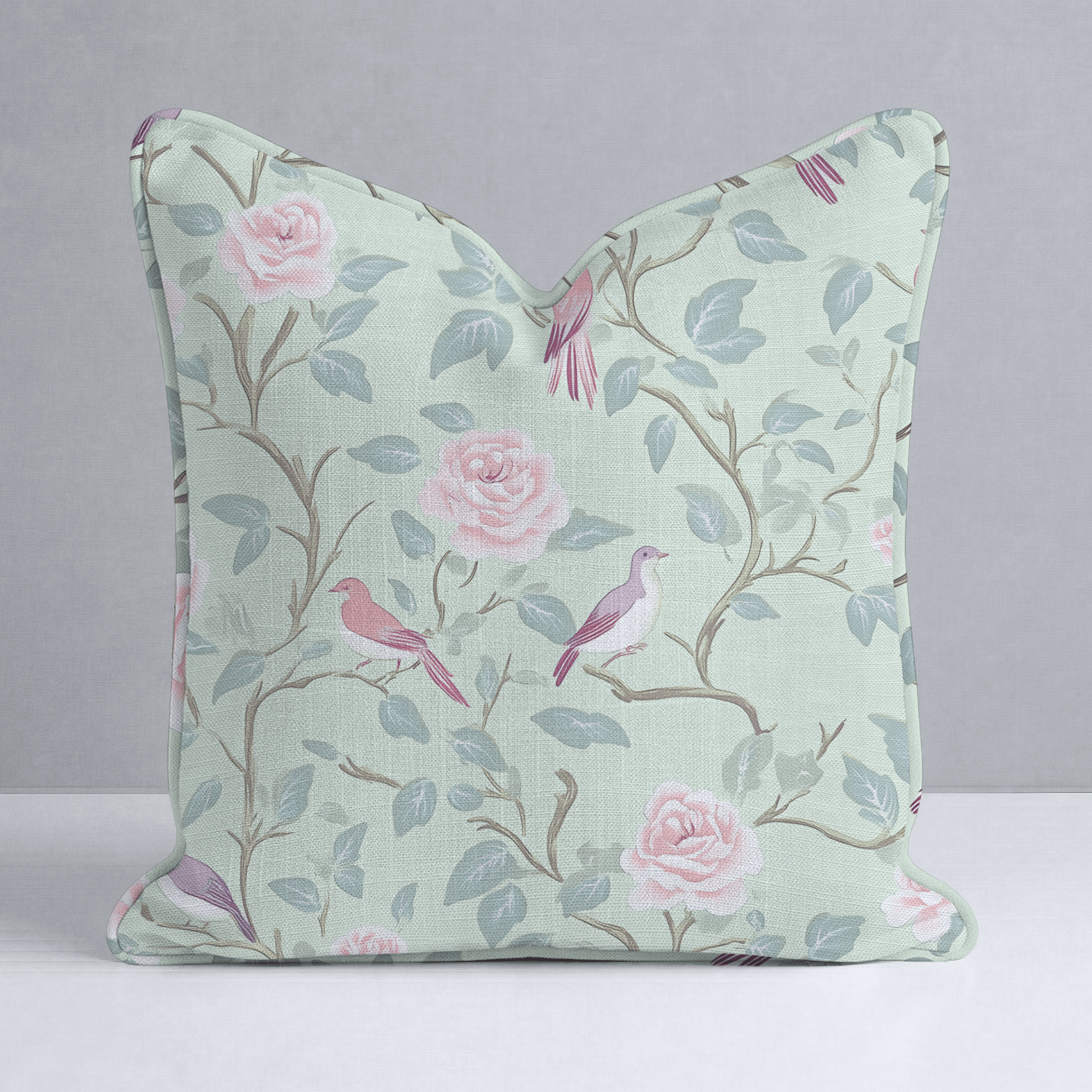 Chirp Charm Throw Pillow - Lemon Park