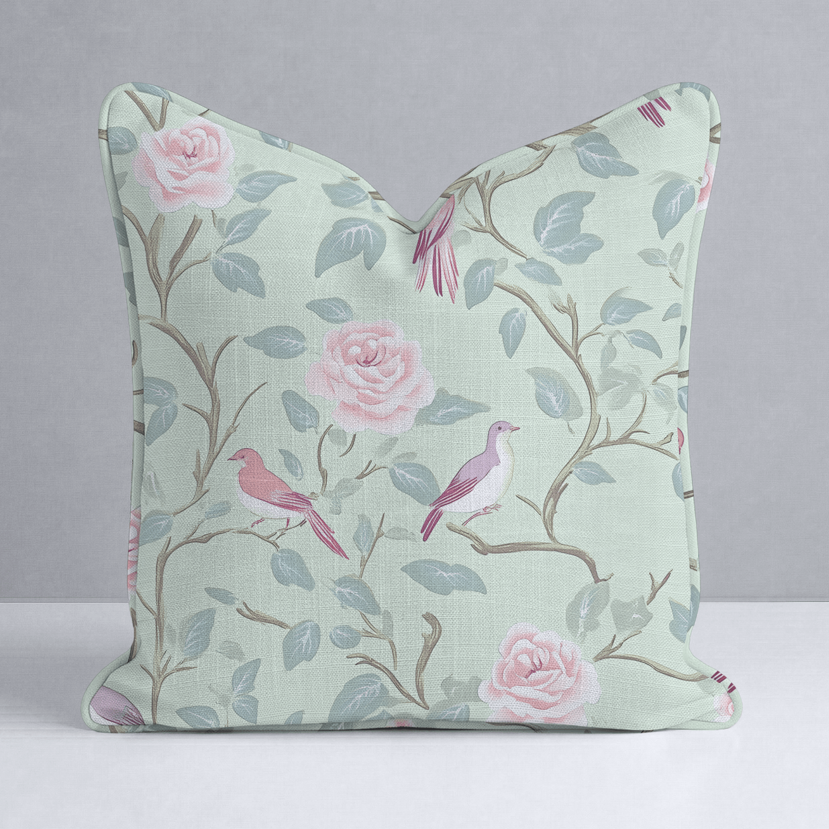 Chirp Charm Throw Pillow - Lemon Park