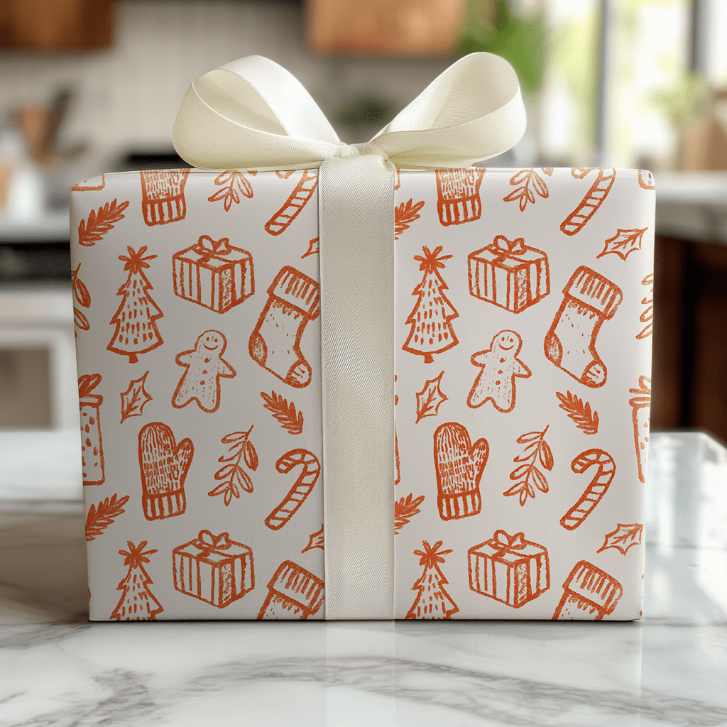 Christmas in Ink - Wrapping Paper - Lemon Park