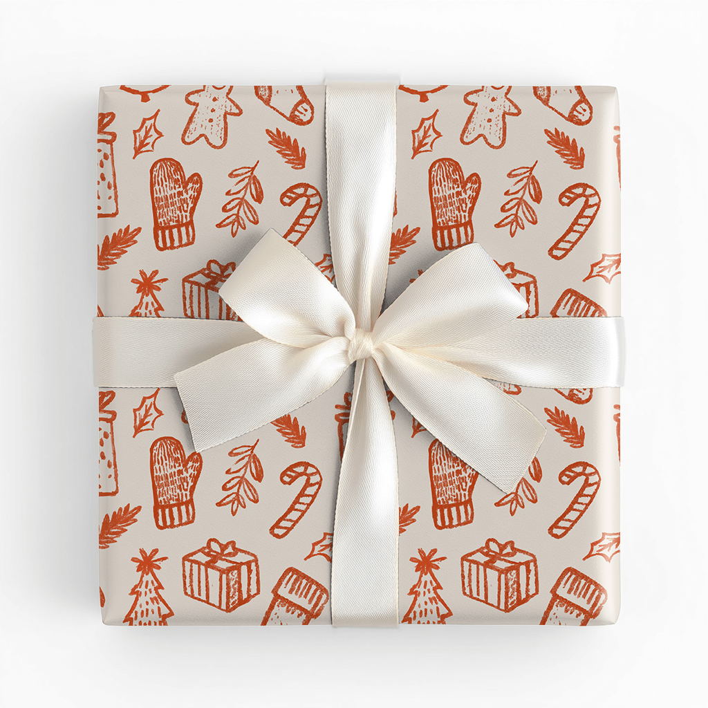 Christmas in Ink - Wrapping Paper - Lemon Park