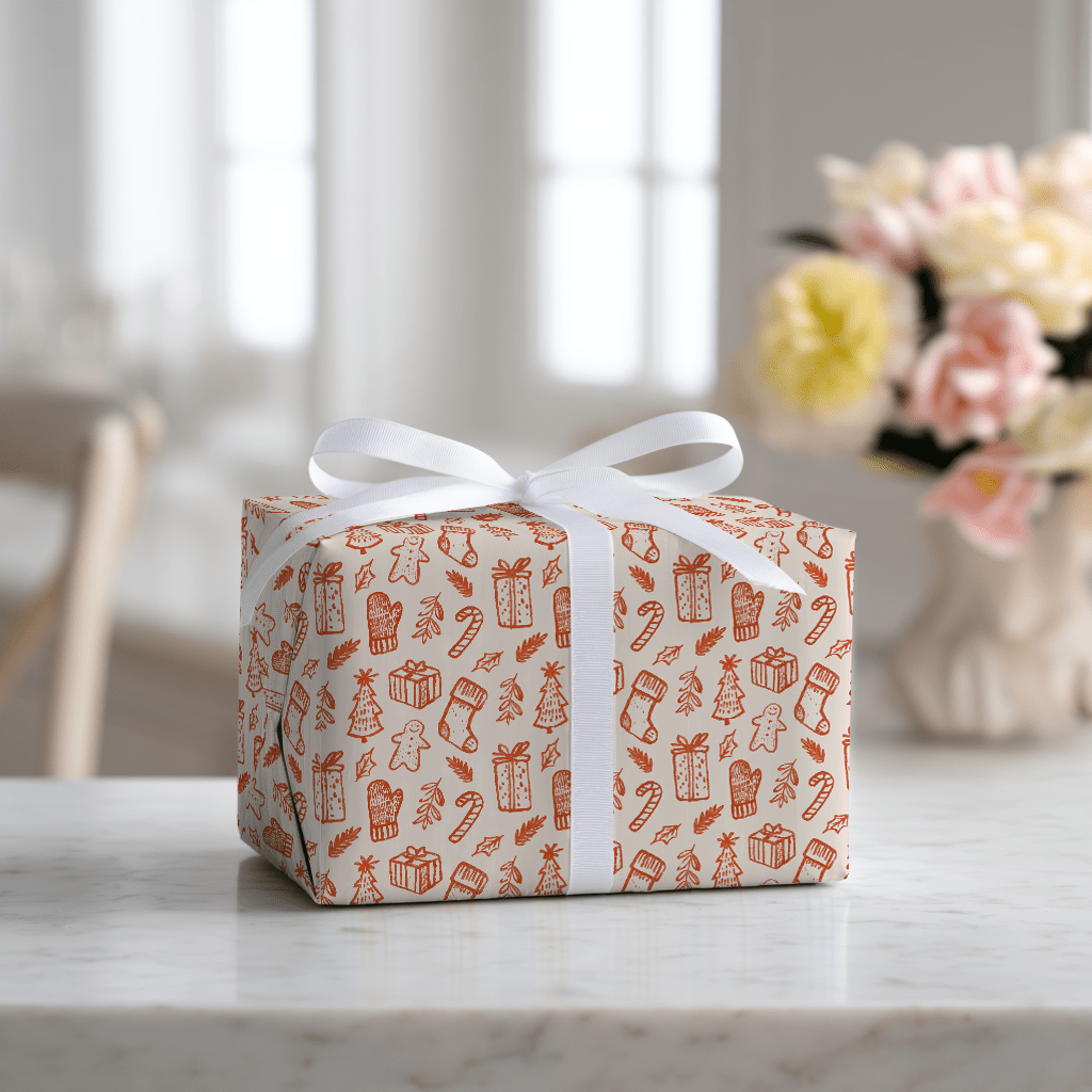 Christmas in Ink - Wrapping Paper - Lemon Park