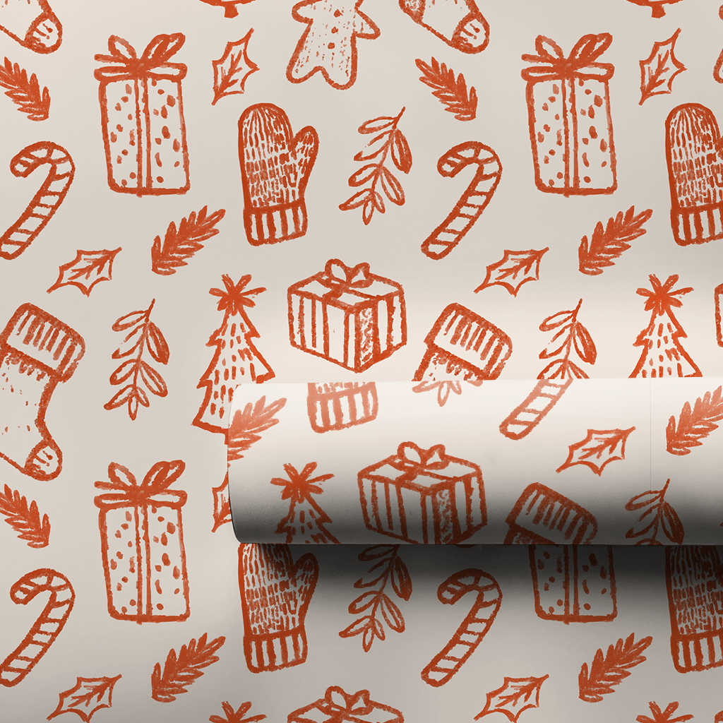Christmas in Ink - Wrapping Paper - Lemon Park