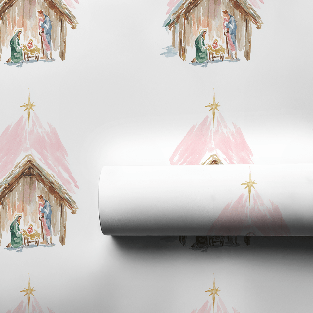 Christmas Nativity - Wrapping Paper - Lemon Park