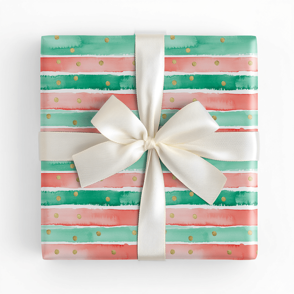 Christmas Stripes - Wrapping Paper - Lemon Park