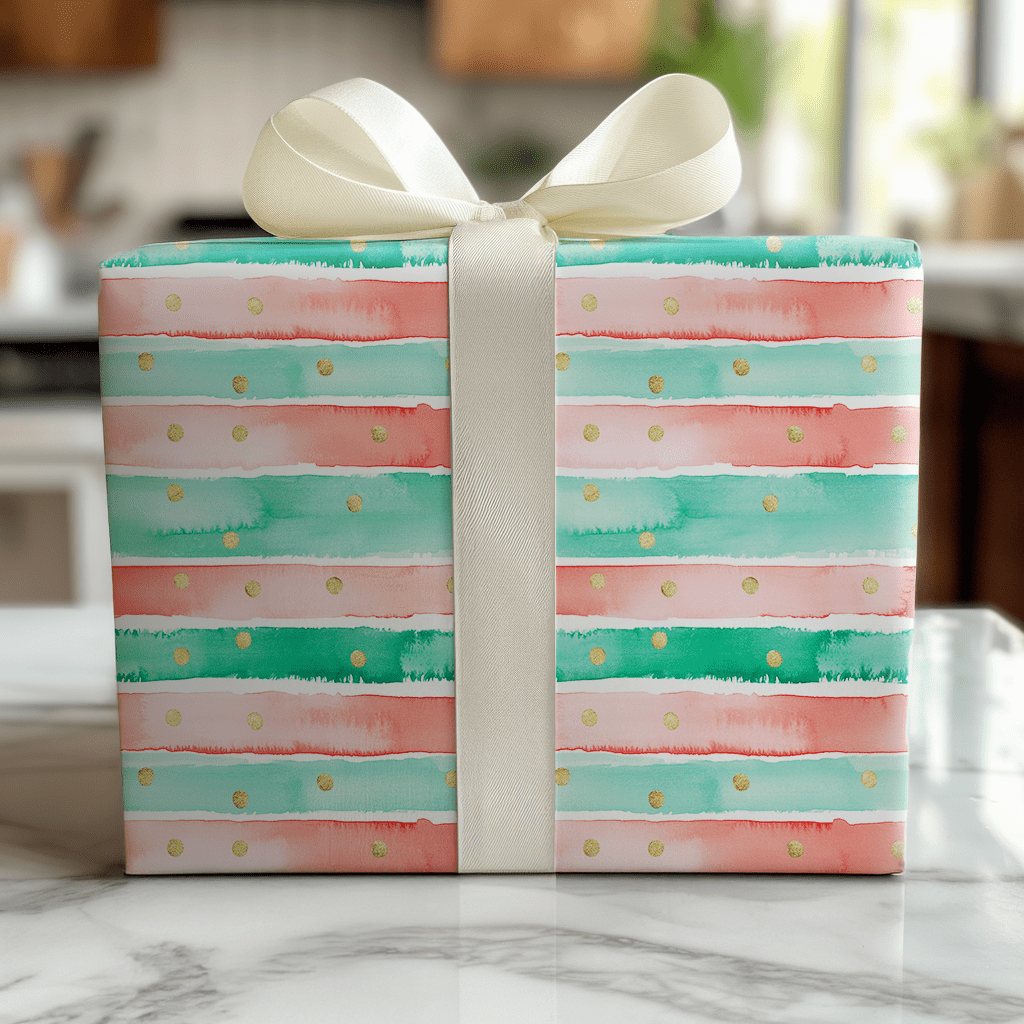 Christmas Stripes - Wrapping Paper - Lemon Park