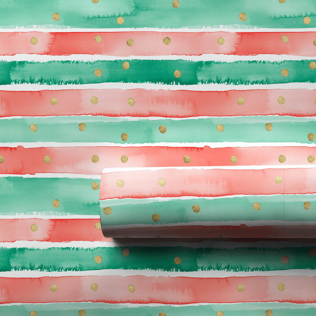 Christmas Stripes - Wrapping Paper - Lemon Park