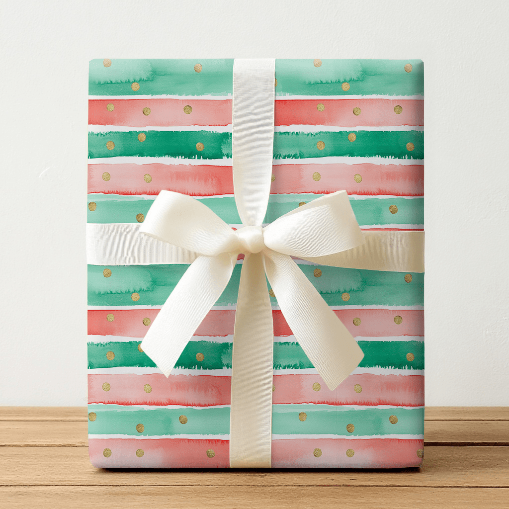 Christmas Stripes - Wrapping Paper - Lemon Park