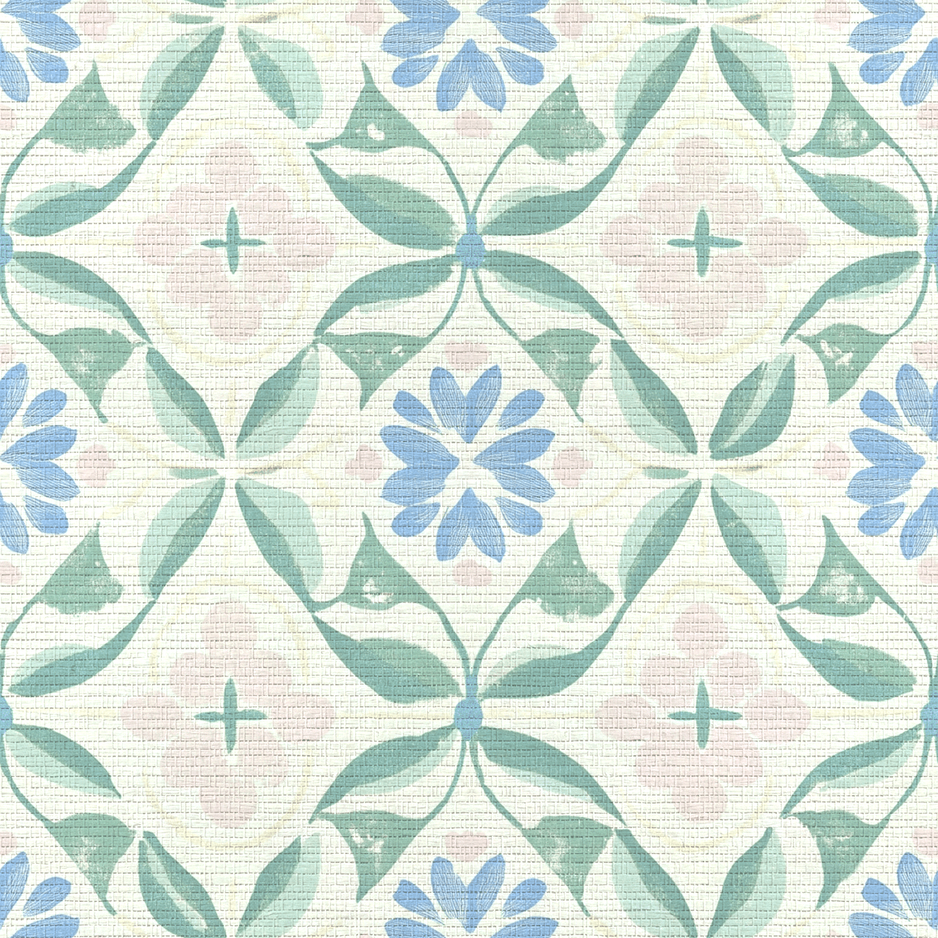 Ciao Bella Faux Grasscloth Wallpaper - Lemon Park