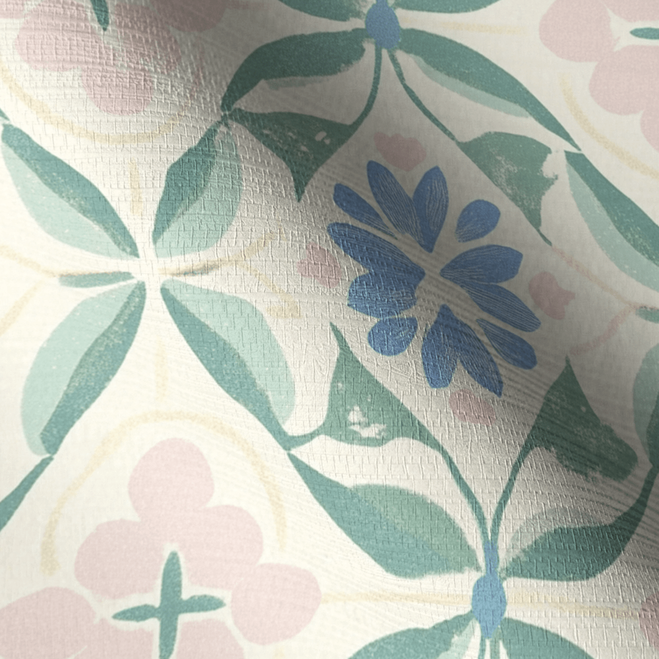 Ciao Bella Faux Grasscloth Wallpaper - Lemon Park