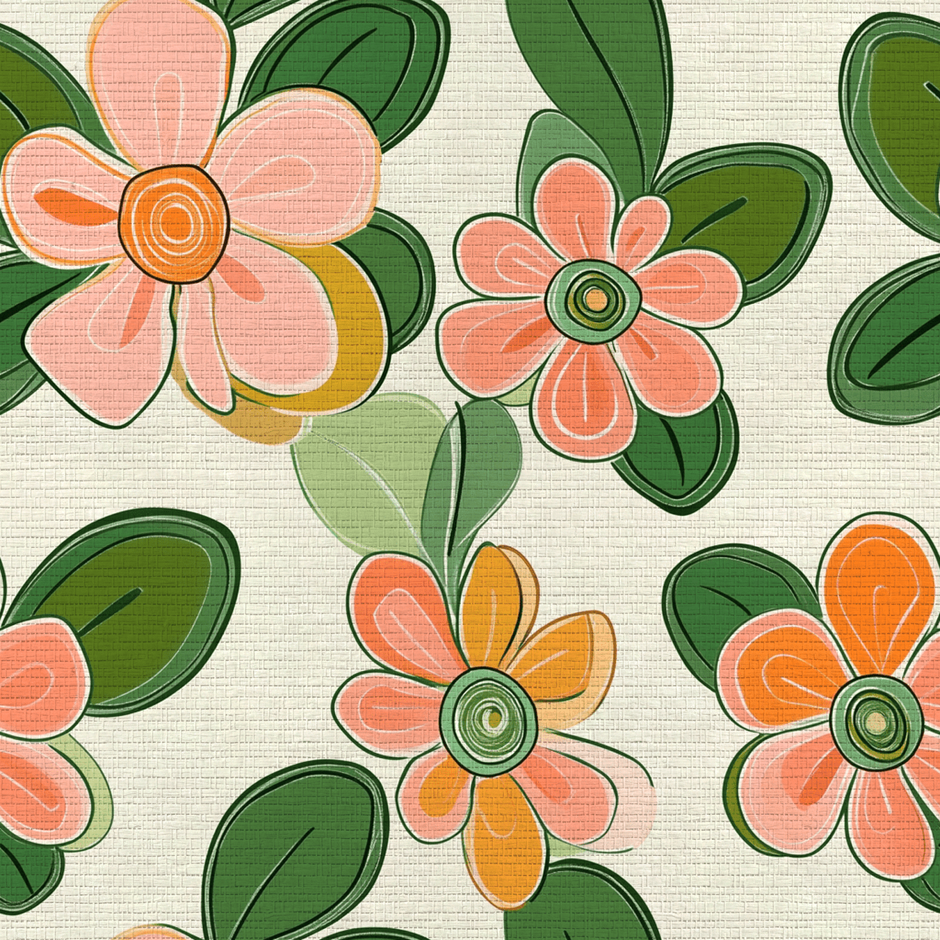 Cinnamon Faux Grasscloth Wallpaper - Lemon Park