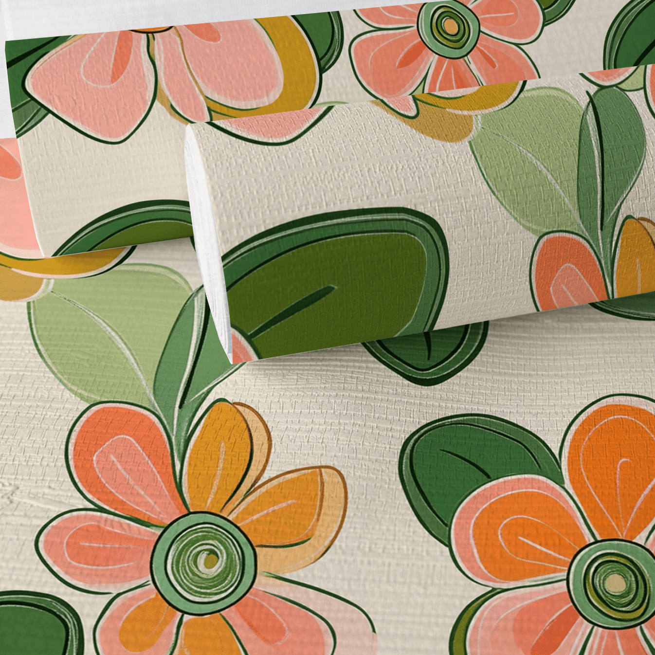 Cinnamon Faux Grasscloth Wallpaper - Lemon Park